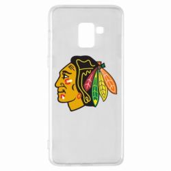 Чехол для Samsung A8+ 2018 Chicago Black Hawks - PrintSalon