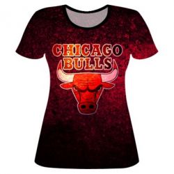 Жіноча 3D футболка Chicago Bulls - PrintSalon