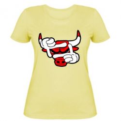 Женская футболка Chicago Bulls бык - PrintSalon
