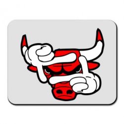 Коврик для мыши Chicago Bulls бык - PrintSalon