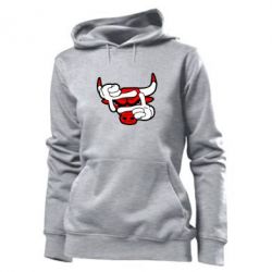Женское худи Chicago Bulls бык - PrintSalon