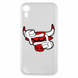 Чехол для iPhone XR Chicago Bulls бык - PrintSalon