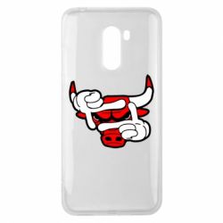 Чехол для Xiaomi Pocophone F1 Chicago Bulls бык - PrintSalon