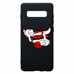 Чехол для Samsung S10+ Chicago Bulls бык - PrintSalon