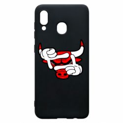 Чехол для Samsung A20 Chicago Bulls бык - PrintSalon