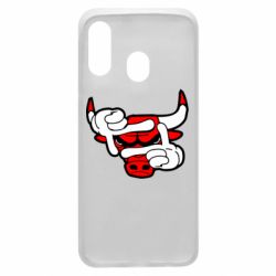 Чехол для Samsung A40 Chicago Bulls бык - PrintSalon