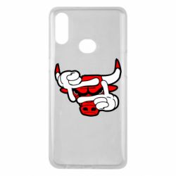 Чехол для Samsung A10s Chicago Bulls бык - PrintSalon