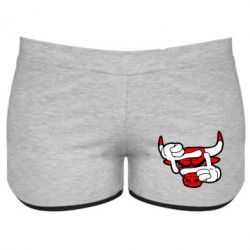Женские шорты Chicago Bulls бык - PrintSalon