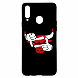 Чехол для Samsung A20s Chicago Bulls бык - PrintSalon