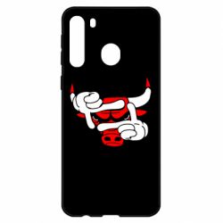 Чехол для Samsung A21 Chicago Bulls бык - PrintSalon