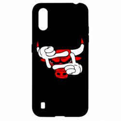 Чехол для Samsung A01/M01 Chicago Bulls бык - PrintSalon