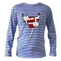 Тельняшка с длинным рукавом Chicago Bulls бык - PrintSalon