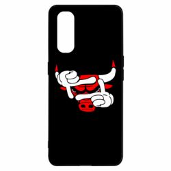 Чехол для Oppo Find X2 Chicago Bulls бык - PrintSalon
