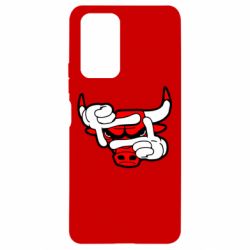 Чехол для Xiaomi Redmi Note 10 Pro Chicago Bulls бык - PrintSalon