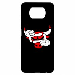 Чехол для Xiaomi Poco X3 Chicago Bulls бык - PrintSalon