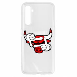 Чехол для Realme 6 Chicago Bulls бык - PrintSalon