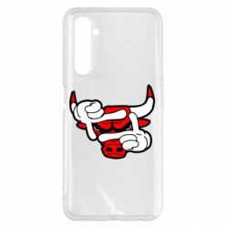 Чехол для Realme 6 Pro Chicago Bulls бык - PrintSalon