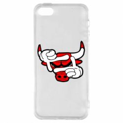 Чехол для iPhone5/5S/SE Chicago Bulls бык - PrintSalon