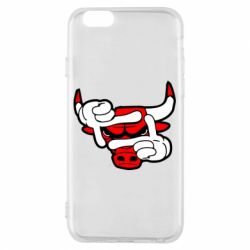 Чехол для iPhone 6/6S Chicago Bulls бык - PrintSalon