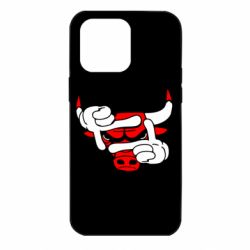 Чехол для iPhone 14 Pro Max Chicago Bulls бык - PrintSalon