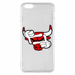 Чехол для iPhone 6 Plus/6S Plus Chicago Bulls бык - PrintSalon