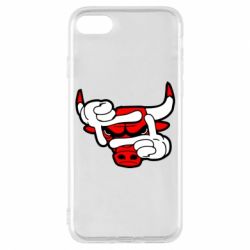 Чехол для iPhone 8 Chicago Bulls бык - PrintSalon