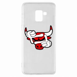 Чехол для Samsung A8+ 2018 Chicago Bulls бык - PrintSalon