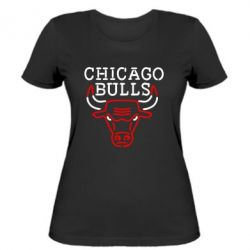 Женская футболка Chicago Bulls Logo - PrintSalon
