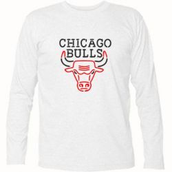 Футболка с длинным рукавом Chicago Bulls Logo - PrintSalon