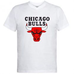 Чоловіча футболка з V-подібним вирізом Chicago Bulls - PrintSalon