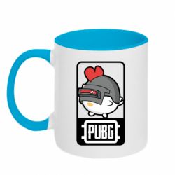 Чашка двокольорова Chicken PUBG - PrintSalon