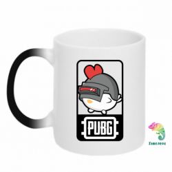 Чашка-хамелеон Chicken PUBG - PrintSalon