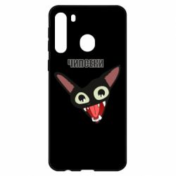 Чехол для Samsung A21 Чипсеки кот мем - PrintSalon