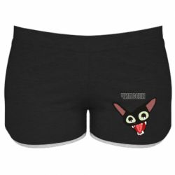 Женские шорты Чипсеки кот мем - PrintSalon