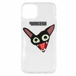 Чехол для iPhone 14 Plus Чипсеки кот мем - PrintSalon