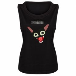 Женская майка Чипсеки кот мем - PrintSalon