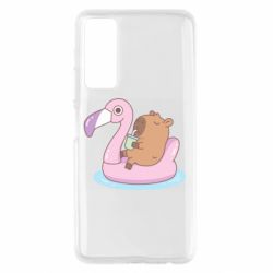 Чехол для Huawei P Smart 2021 Capybara Chilling - PrintSalon