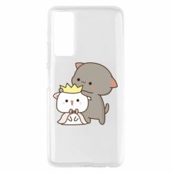 Чехол для Huawei P Smart 2021 Чиби котики - PrintSalon