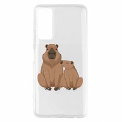 Чехол для Huawei P Smart 2021 Две капибары - PrintSalon