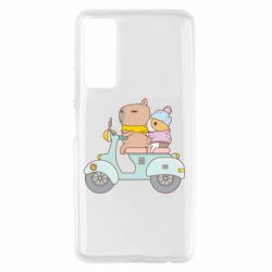 Чехол для Huawei P Smart 2021 Капибара и Морская свинка - PrintSalon