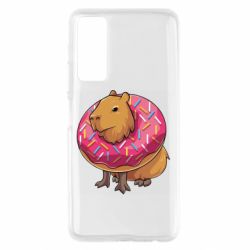 Чехол для Huawei P Smart 2021 Пончик с капибарой - PrintSalon