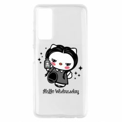 Чехол для Huawei P Smart 2021 Wednesday Hello Kitty - PrintSalon