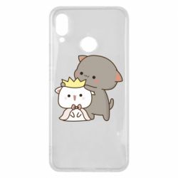 Чехол для Huawei P Smart Plus 2018 Чиби котики - PrintSalon