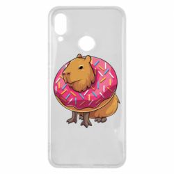 Чехол для Huawei P Smart Plus 2018 Пончик с капибарой