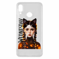 Чехол для Huawei P Smart Plus 2018 Венздей кошка