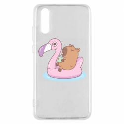 Чехол для Huawei P20 Capybara Chilling - PrintSalon