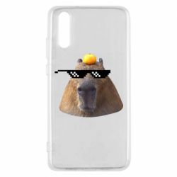 Чехол для Huawei P20 Capybara cool - PrintSalon