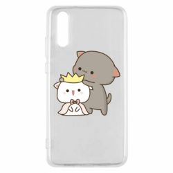 Чехол для Huawei P20 Чиби котики - PrintSalon