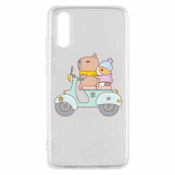 Чехол для Huawei P20 Капибара и Морская свинка - PrintSalon