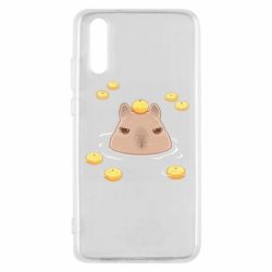 Чехол для Huawei P20 Морда капибары - PrintSalon
